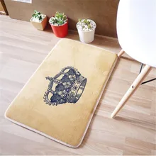 Хит, 40x60 см, Императорская корона, ковер для ванной, для гостиной, спальни, прямоугольные коврики, коралловый бархат, замша, коврики для ног, коврик