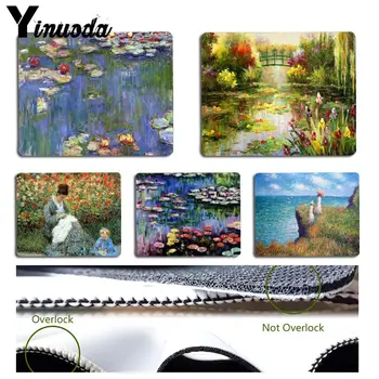 

Yinuoda Claude Monet Garden Lotus Mouse pad PC Computer mat Size for 180x220x2mm and 250x290x2mm Small Mousepad
