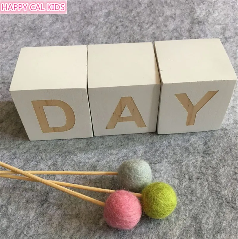 INS скандинавские DIY Детские отделочные блоки для комнаты ручной работы с цифрами