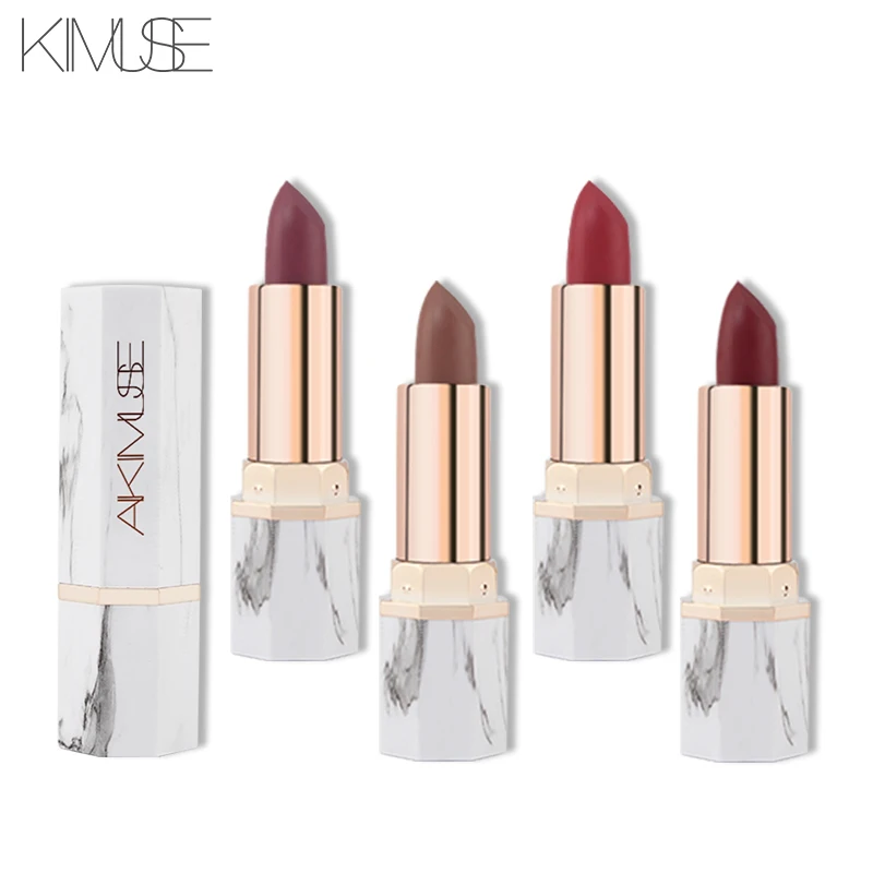 KIMUSE 3 Colors Waterproof Lipstick Long Lasting Liquid Matte Lipstick Kit Cosmetics Women Fashion Lip Maquillage Makeup Gift