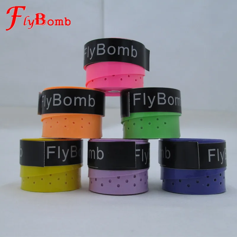 Вязкая ракетка для бадминтона Flybomb противоскользящая дышащая повязка сцепление
