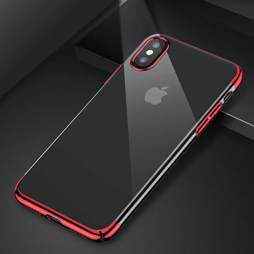 Новое поступление покрытие Телефон чехол для iPhone X 7 Plus 8 плюс прозрачный жесткий В