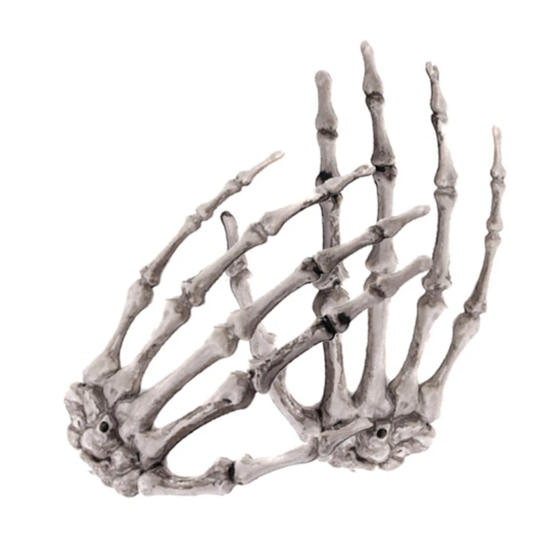1 пара пластиковый скелет руки дом с привидениями для декорации для Хэллоуина реквизит