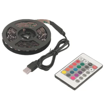 

ICOCO RGB 5050 SMD LED Strip Light Flexible LED Tape Lamps Bright USB 5V Christmas Non-Waterproof Decoration Lamp