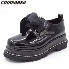 COMFABEA/весенне-Осенняя обувь; женская обувь на платформе; коллекция года; обувь на толстой плоской подошве; Женская обувь в стиле Лолиты; женская повседневная обувь