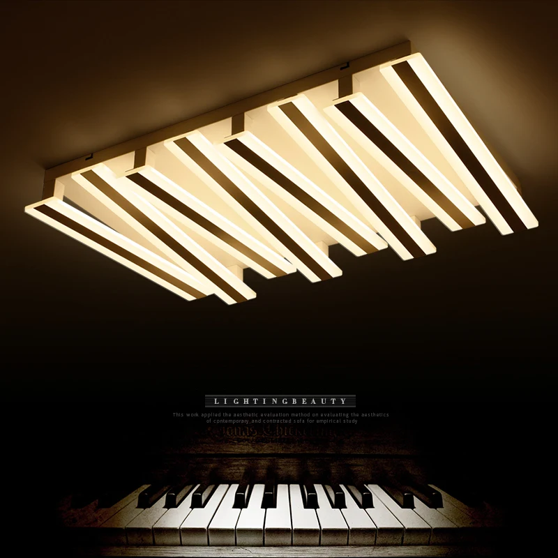 Us 136 16 26 Off New Piano Design Postmodern Led Ceiling Lights Rectangle Remote Control Lamp Living Room Bedroom Luminarias Para Teto In Us 136 16 26 Off New Piano Design Postmodern Led Ceiling Lights Rectangle Remote Control Lamp Living Room Bedroom Luminarias Para Teto In