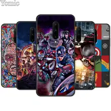Deadpool Iron Man Marvel Avengers Black Case for Oneplus 7 7 Pro 6 6T 5T Silicone Phone Case for Oneplus 7 7Pro Soft Cover Shell