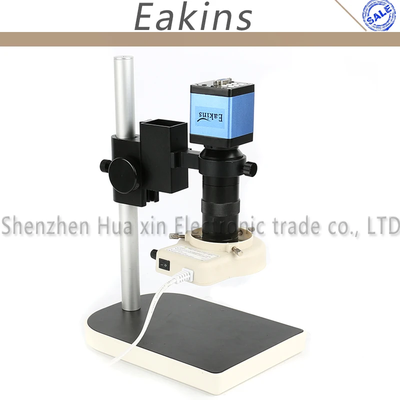 

1080P HDMI VGA Digital Industry Video Microscope Camera Set+100X C-Mount Lens+56 LED Ring Light For Phone Pcb Inspection