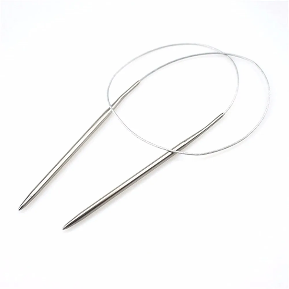 

Clearance Sale 11pc/lot 80Cm Length Knitting Tools Circular Needle Sets Aluminium Handle Ring Needlework For Sweater Gloves