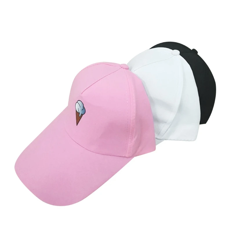 KLV Unisex Mens Womens Ice Cream Baseball Cap Adjustable Snapback