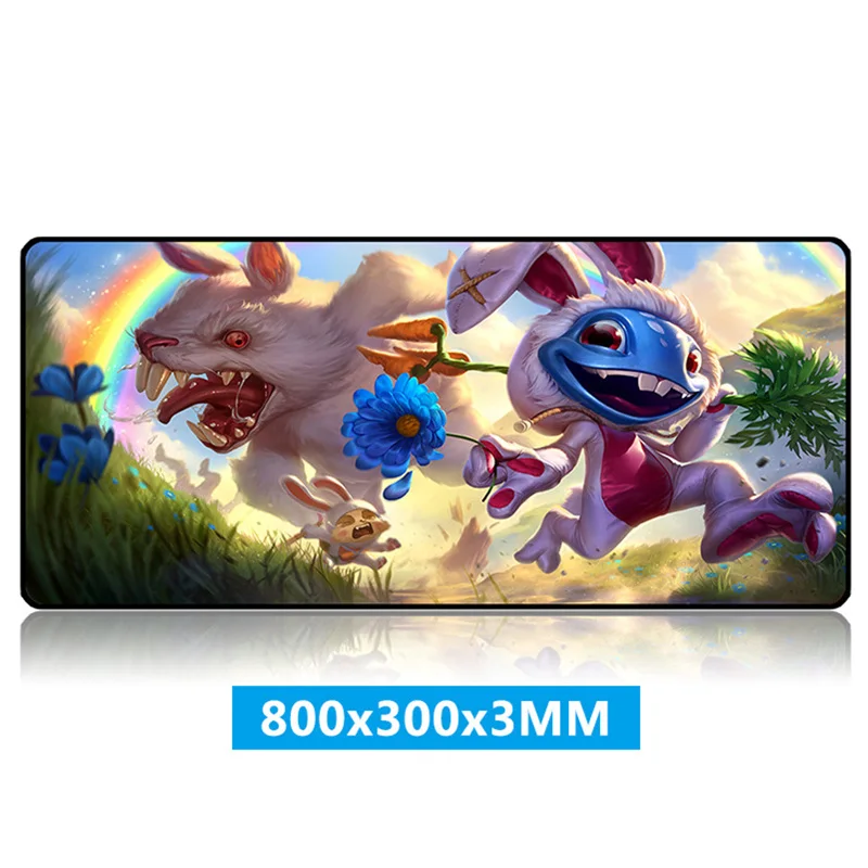 Super Lovely LOL Bunny Game Player Mouse Pad New Rubber Non-slip rubber pad Size 800 * 300 3mm | Компьютеры и офис