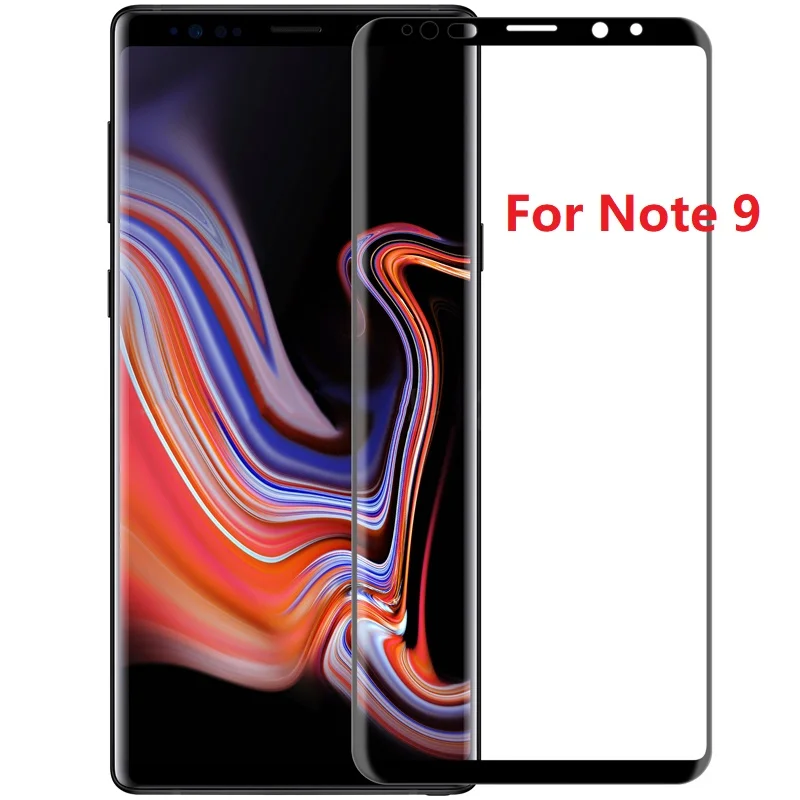 note 9 Для samsung Galaxy Note 9 s9 плюс s9+ полный клейкая Обложка закаленное Стекло пленка NILLKIN 3D DS+ MAX Anti-Explosion Экран протектор - Цвет: note 9