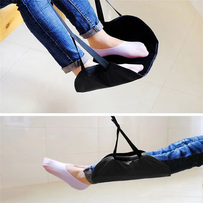 Comfy Hanger Travel Airplane Footrest Hammock Made with Premium Memory Foam Foot Portable Relaxed and Comfortable 30MR144_