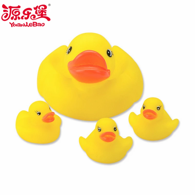 Yuanlebao-4-teil-los-Baby-Badespielzeug-PVC-Gelbe-Ente-Dusche-Wasser-Schwimmenden-Quietschende-Mini-Bad-Spielzeug (1)