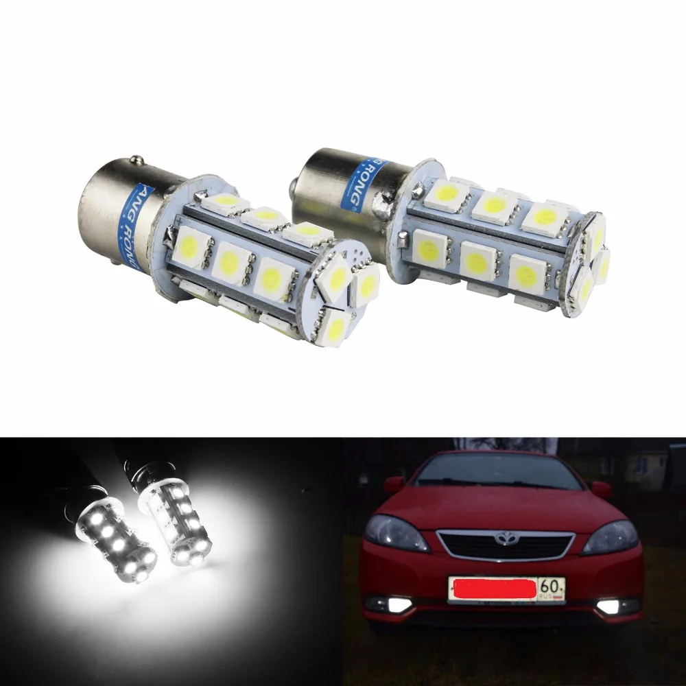 

ANGRONG 10x 1156 BA15S P21W R5W R10W 18 SMD LED Car Backup Lights Auto Reverse Lamp Turn Signal Bulbs White 12V