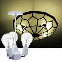 Фото дома E27 4 гнезда адаптера, E27 Светодиодный светильник лампы преобразует 1 гнездо в 4 использования для стандартного гнезда E27 светодиодный лампы