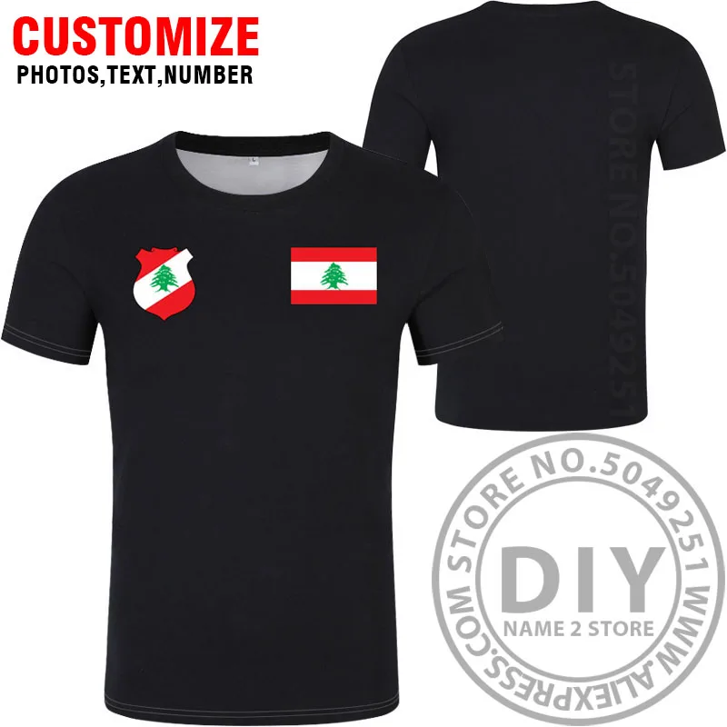 LEBANON t shirt diy пользовательская именная футболка lbn nation flag lb arabic arab lebanan Страна Печать фото одежда - Цвет: Style 2