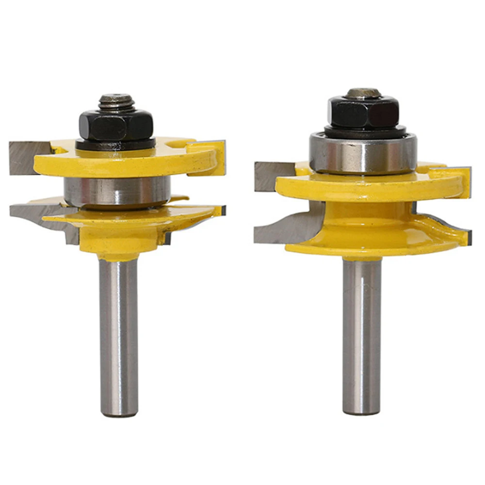 

3 Pcs 8mm Wood Cutter Carbide Shank Mill Shank Woodworking Cutter Router Bit Set for Woodworking Tools