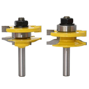 

3 Pcs 8mm Wood Cutter Carbide Shank Mill Shank Woodworking Cutter Router Bit Set for Woodworking Tools