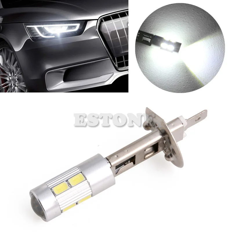 1 шт. 5630 SMD 10 светодиодный H1 Voiture Lampe Brouillard Ampoule Phare DC 12V Прямая поставка | Автомобили и