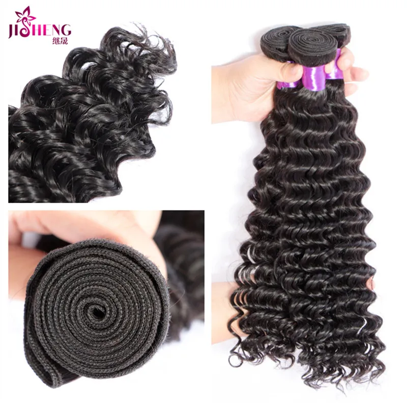 Malaysian Virgin Hair Deep Wave With Closure Modern Girl Hair