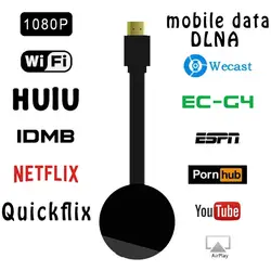 G4 ТВ Stick Приставка Смарт ТВ для Android Netflix Miracast Wi-Fi HDMI адаптер Беспроводной ТВ Дисплей ключ медиа-лента с палочкой