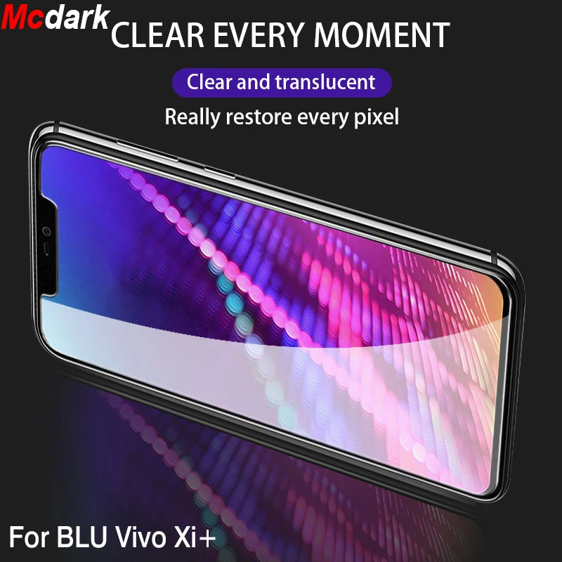 Mcdark 9H закаленное стекло 6 2 дюймов для BLU Vivo Xi + Защитная пленка экрана 5 9