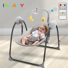 IMBABY-mecedora eléctrica con mando a distancia para bebé, mecedora para recién nacidos