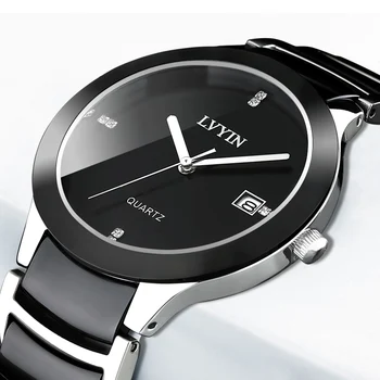 

Ceramic Men Top Brand Luxury Quartz Watch Fashion Sport Waterproof Date Casual Wrist Watch Relogio Masculino