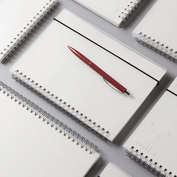 

Muji Style DIY Notebooks Loose-leaf Diary Book Scrub PP Material Planner Organizer Dokibook With Strap Customized A5 Memo Pad