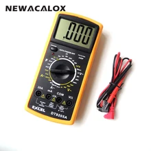 NEWACALOX Digital Multimeter DT9205A LCD AC DC AMP Automatic Range Multimeter Ammeter Resistance Capacitance Meter Repair Tool