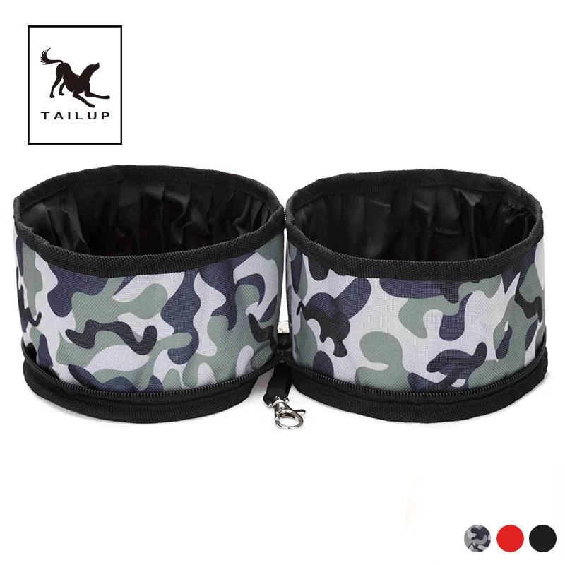 

TAILUP Outdoor Waterproof Collapsible Pet Dog Bowl Food Container and Bottle For Water Pet Food Bag For Traveling Hiking Camping