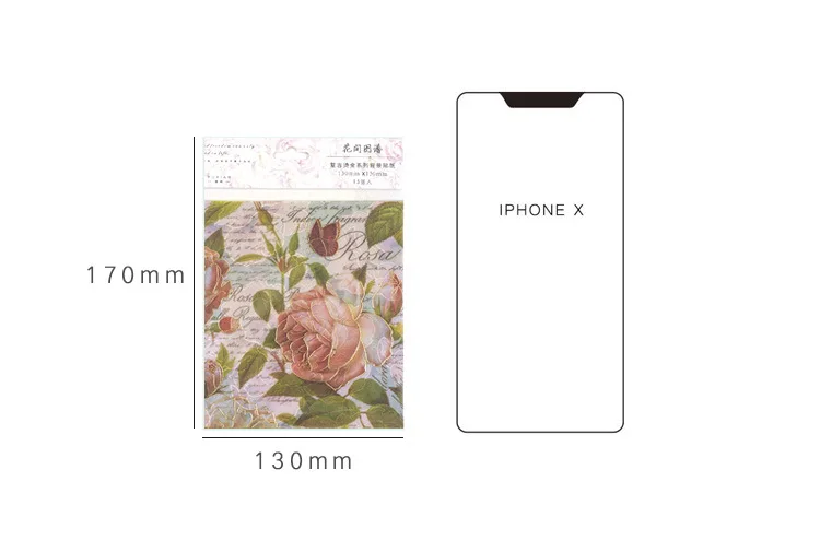 Lote Kawaii Papelaria Adesivos Retro Bronzing Série Diário Decorativos Mobile Scrapbooking Faça Você Mesmo Artesanato 12 Set - 25 bronzing série Diário Adesivos Decorativos Mobile Scrapbooking DIY Artesanato Adesivos