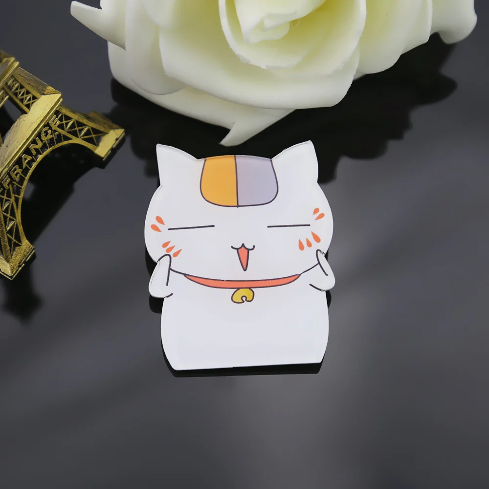

FFFPIN Natsume Yuujinchou Cat Teacher Brooch Badge Acrylic Kitty Cloth Bag Backpack Sign Home Natsume's Book of Friends Coin Pin