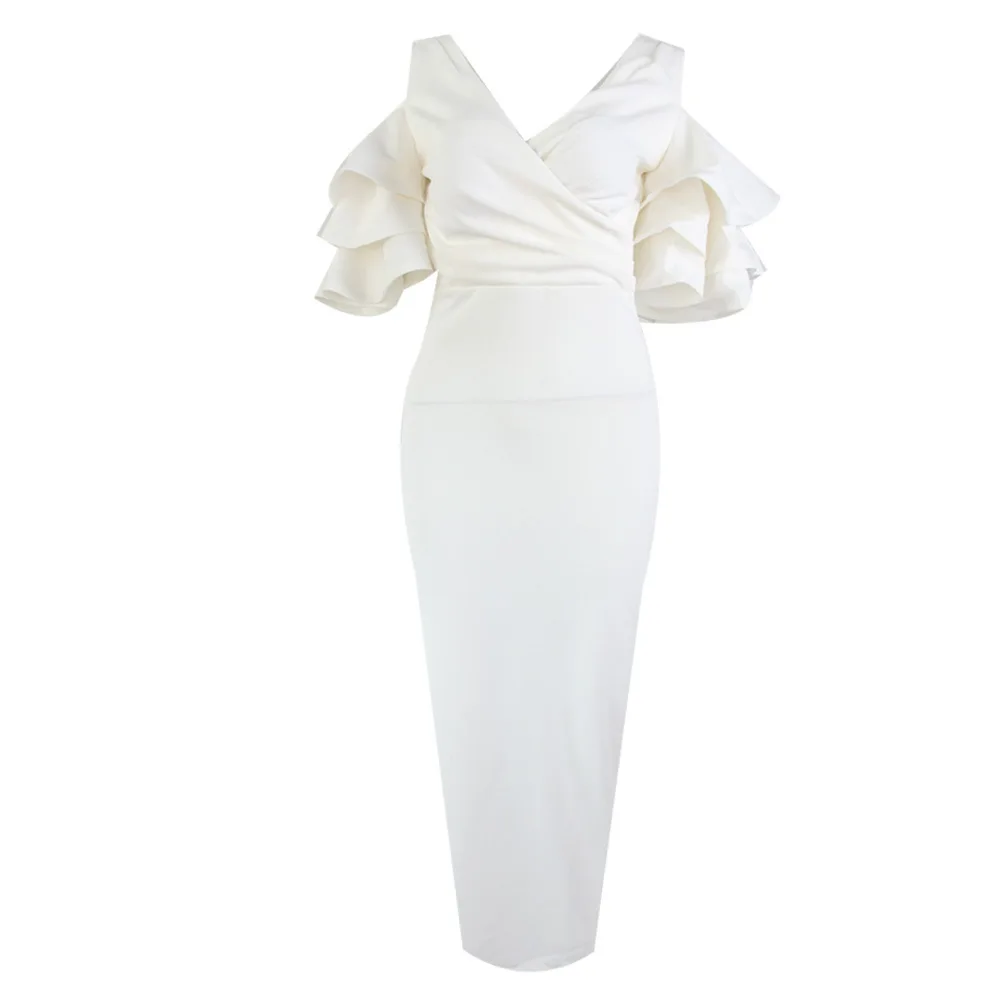 Mode De Kaki Jaune évasées Vêtements Rouge Blanc Femmes Robe
