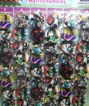 

Wholesale Classic 48Pcs Anime My Hero Academia Boku no Hero Academia Badges Button 4.5cm Round Brooch Badge