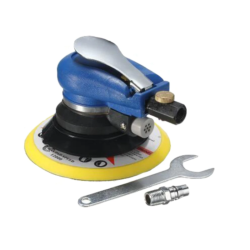 

CMHI 6 Air Palm al Sander Random Hand Sanding Pneumatic for Grinding Operations 10000rpm automotive Pneumatic Sander Tool set