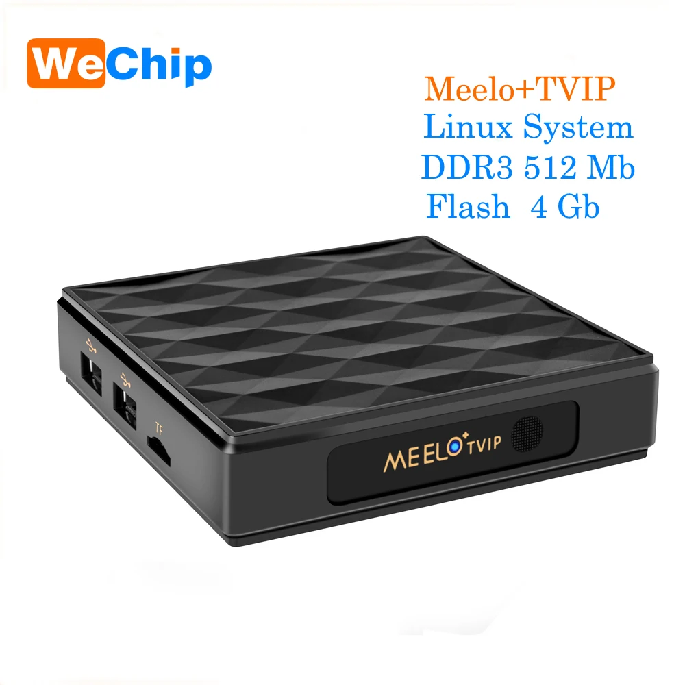 

Newest MEELO+ TVIP S805 Quad Core Linux 2.4G Wireless 100 LAN TV Box Support IPTV WEB portal H.265 Stalker smart media player