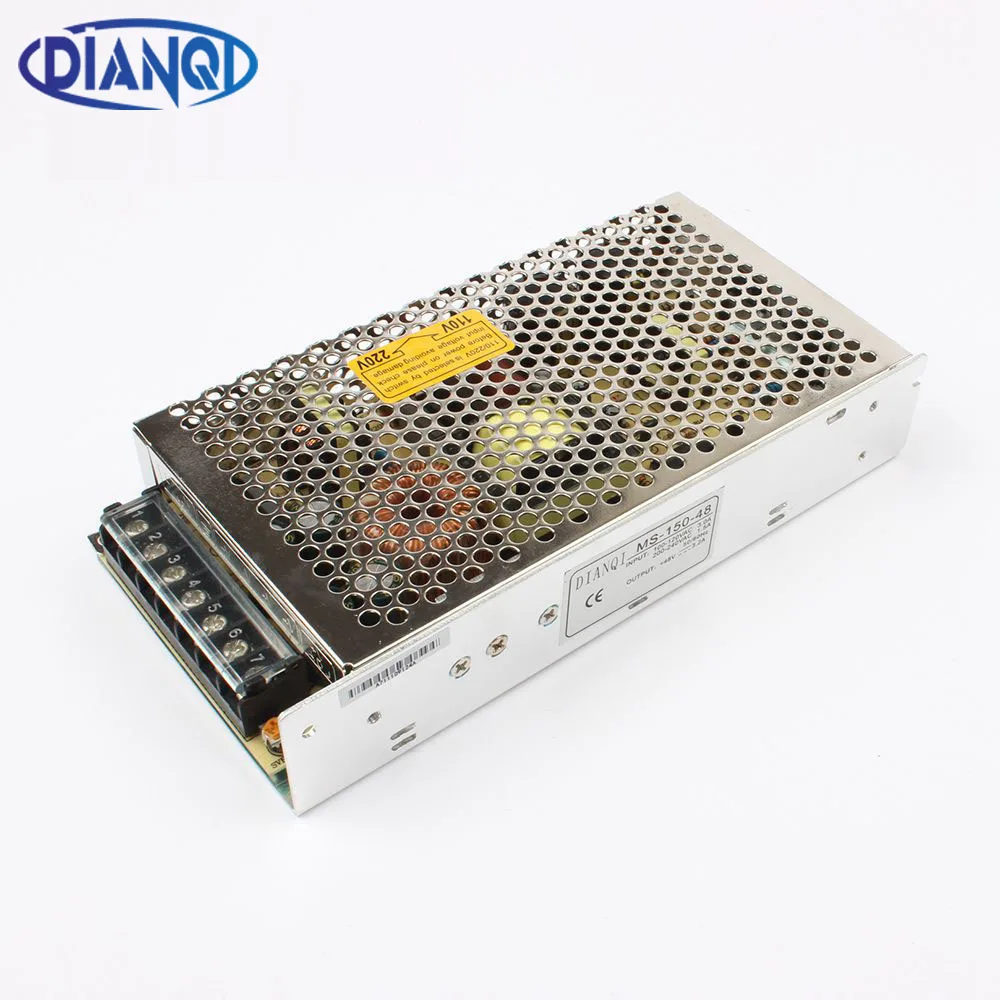 DIANQI блок питания 12 В 15 в 24 36 48 150 Вт мощный мини размер светодиодный