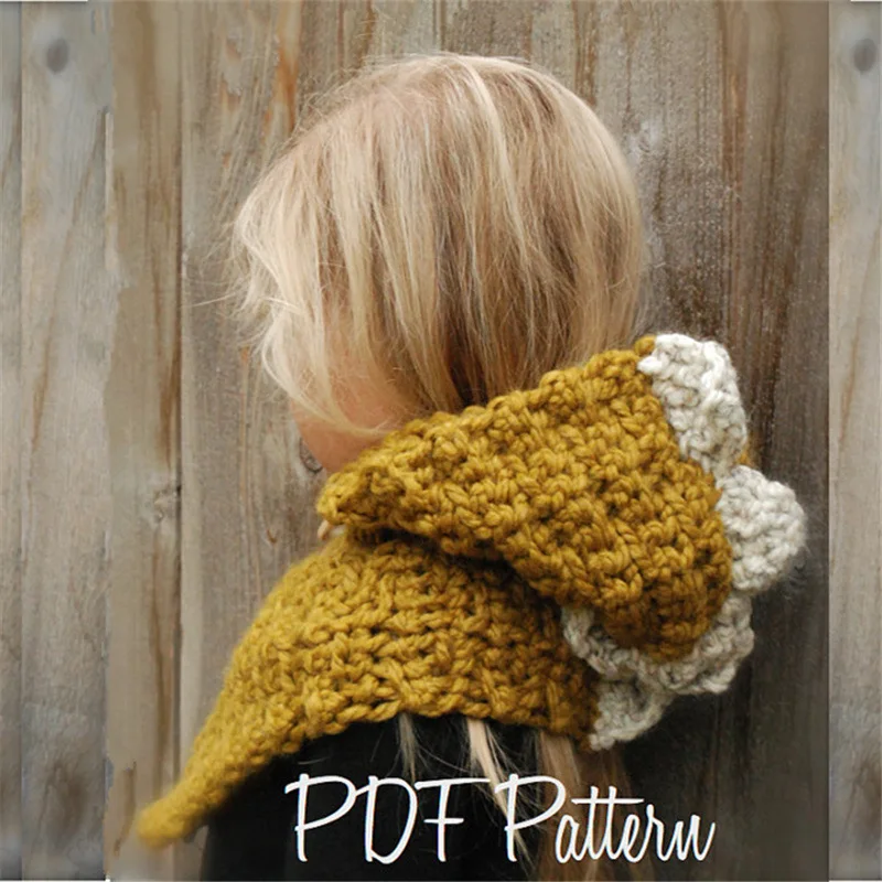 Handgefertigte Dinosaurier-Mütze für Kinder, Eleka-Strickmütze, Halstuch, Schlauchschal mit 3 Knöpfen, Loop-Schal und Mütze_voghion.com