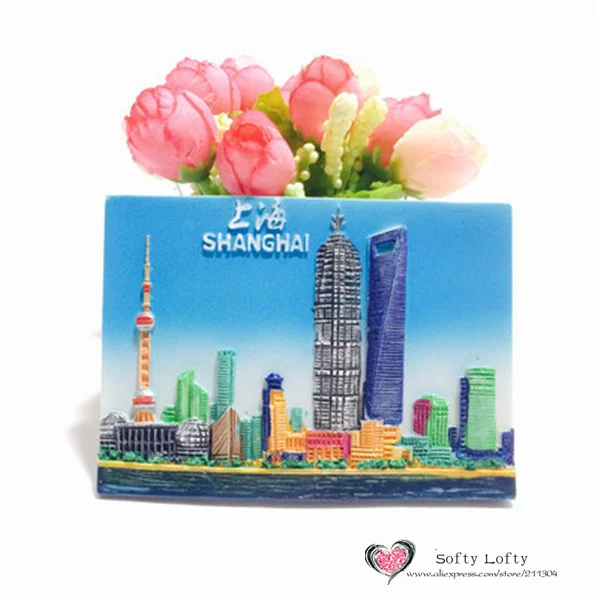 Traditional Chinese Shanghai Tourist Souvenir Fridge Magnet - Shanghai 7