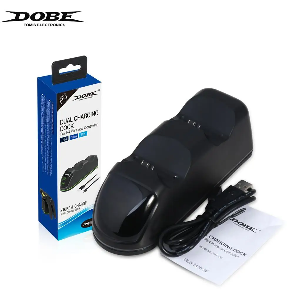

DOBE PS4/PS4 Slim/PS4 PRO USB Controller Charger Playstation Games Accessories PS4 Controller Charger LED Lndicator Dock Station