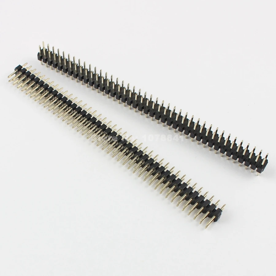 100 шт. в партии 2 мм 0 Шаг 2x40 Pin прямой мужской двухрядный штыревой разъем|strip| |