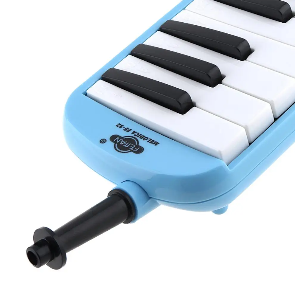 32 ключа синий Начинающий губная гармоника melodica обучающий инструмент с Делюкс чехол для переноски