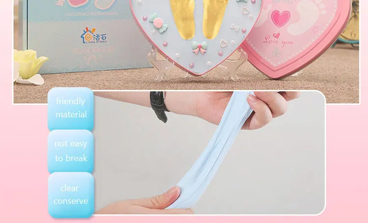 Новорожденный отпечаток руки ребенка чайник мягкая глина форма в виде отпечатка ноги комплект подарки для 0-3 лет Детские печати DIY игрушки тампон enfant jouet