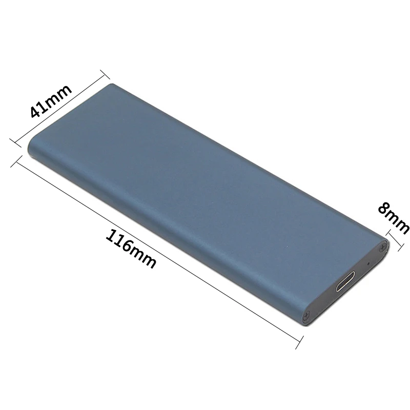 1 шт. M.2 NGFF SATA SSD 10 Гбит/с для USB 3,1 type-C конвертер адаптер чехол для M2 жесткий диск ПК