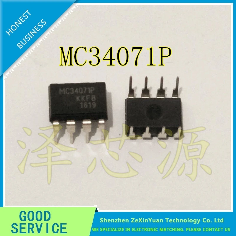 10PCS/LOT DIRECT MC34071P MC34071 34071P SINGLE IC DIP 8 CHIP PACKAGE ...