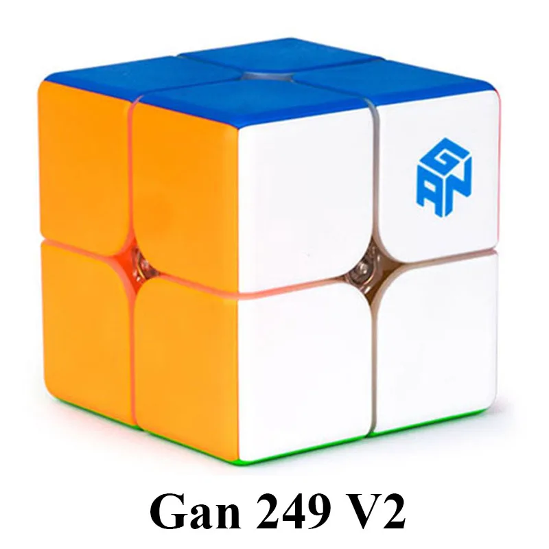 Gan249 V2 M 2x2x2 Магнитный магический куб GAN 249 Gan Air Gan 249 V2 M Gan CubePuzzle игрушки для детей - Цвет: GAN249 Not Magnetic