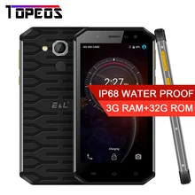 E & L S50 IP68 Водонепроницаемый противоударный moible телефон Octa core 3 ГБ оперативной памяти 32 ГБ ROM Android 5 дюймов hd смартфон 8MP + 13MP