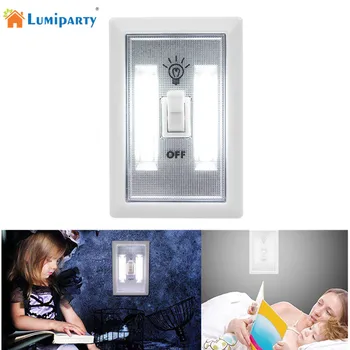 

Adeeing Magnetic Night Light Ultra Bright Mini COB LED Wireless Wall Light with Switch Magic Tape for Indoor Lighting